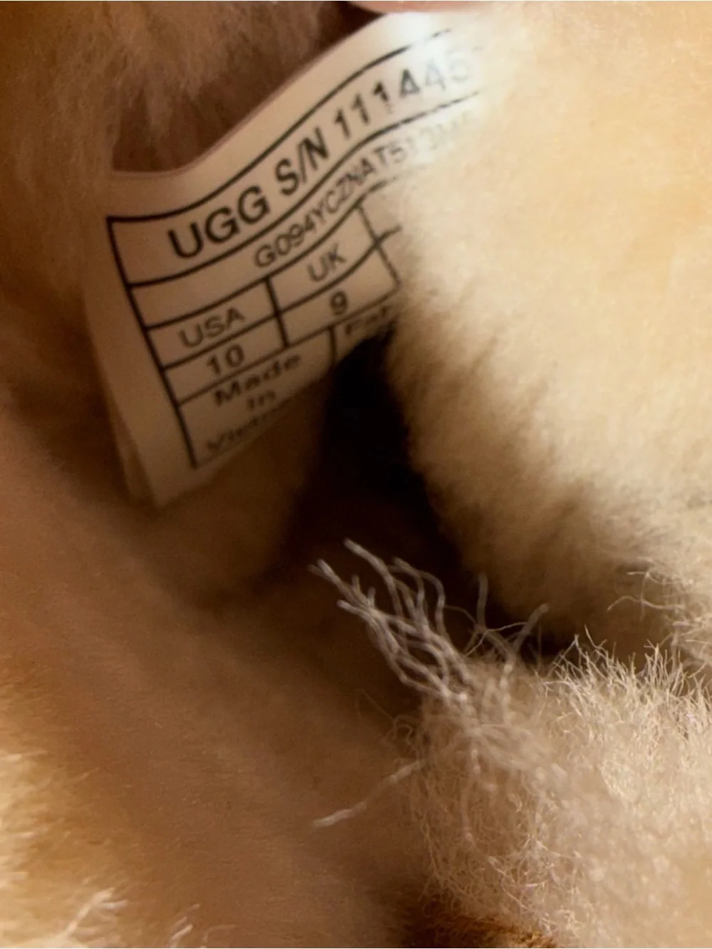 UGG tan suede